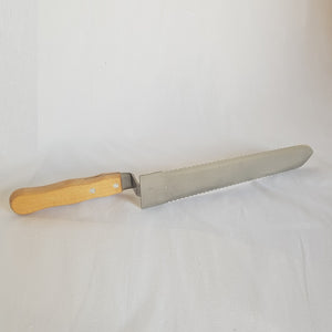 Serrated Uncapping Knife 27cm wooden handle