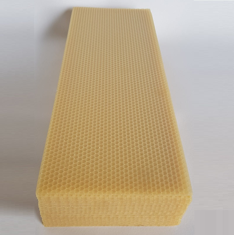 Yellow Full Depth Wax Foundation Comb